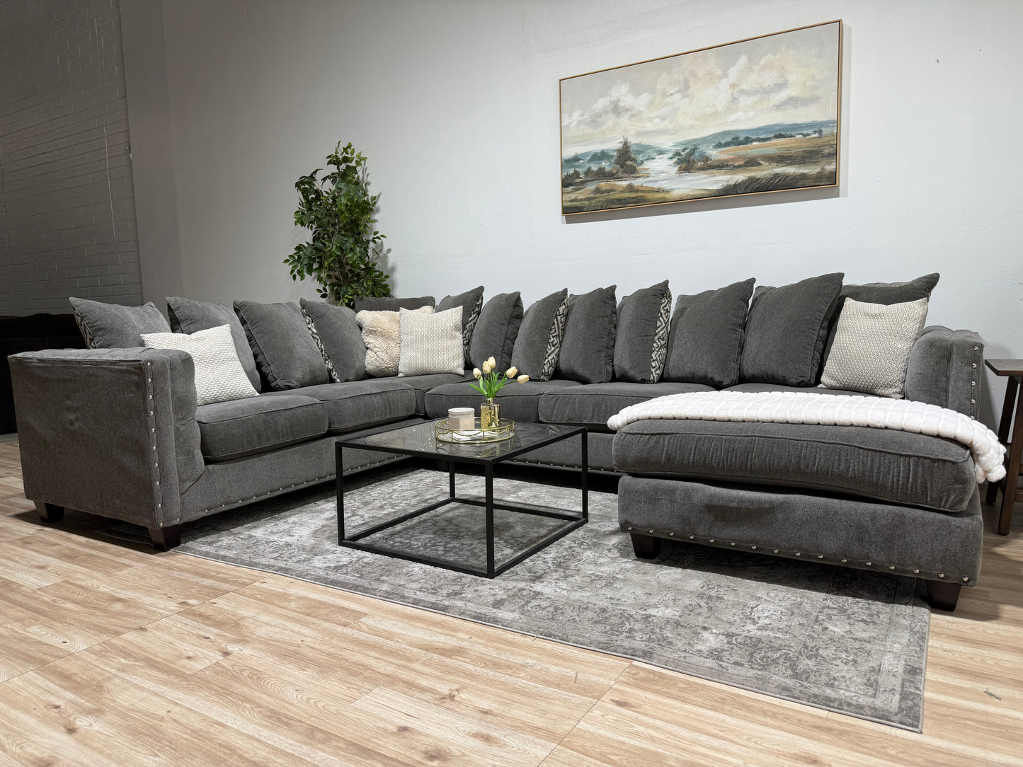 Large Grey Sectional