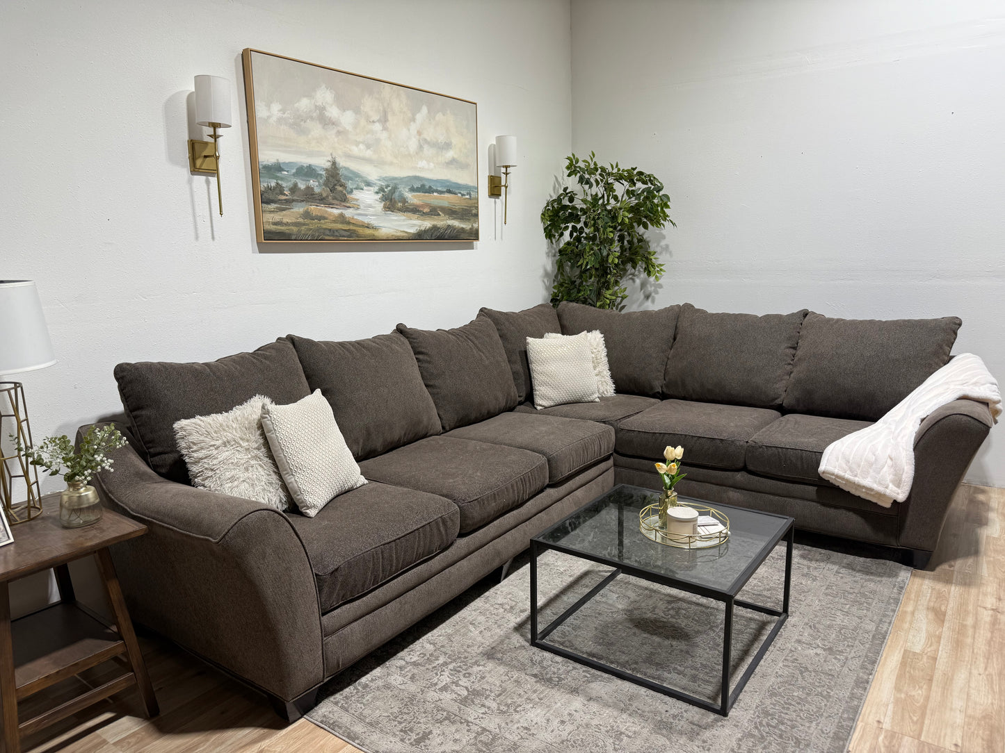Large Grey L shape Sectional