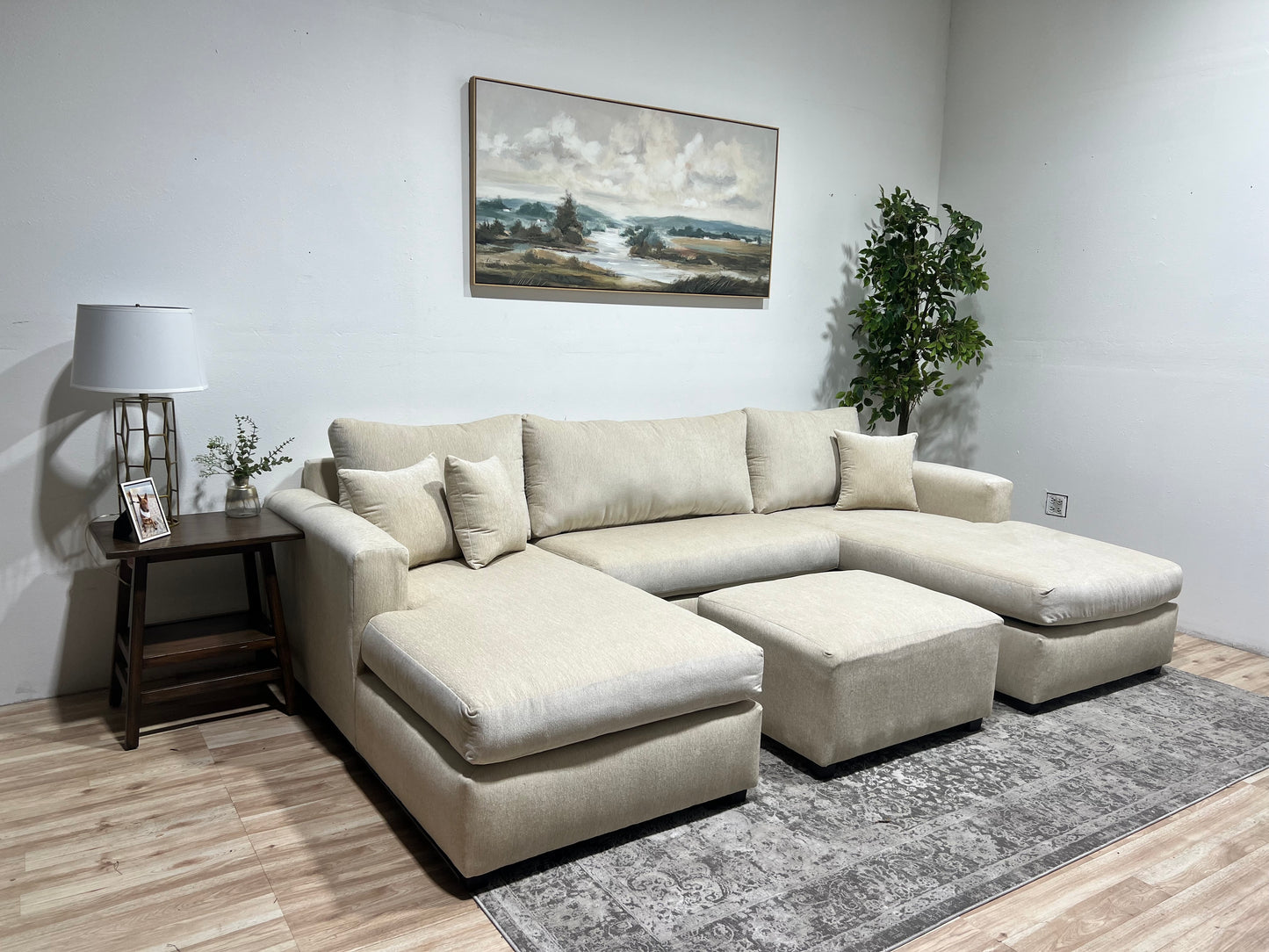 Double Chaise Sectional Sofa