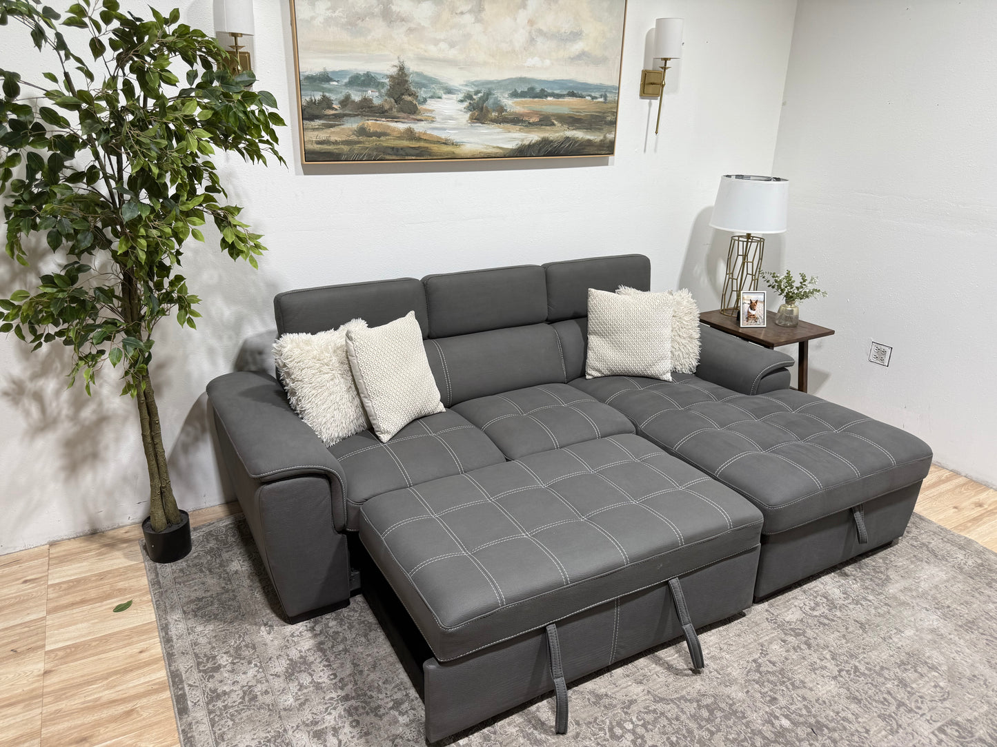 Sectional W Bed & Storage
