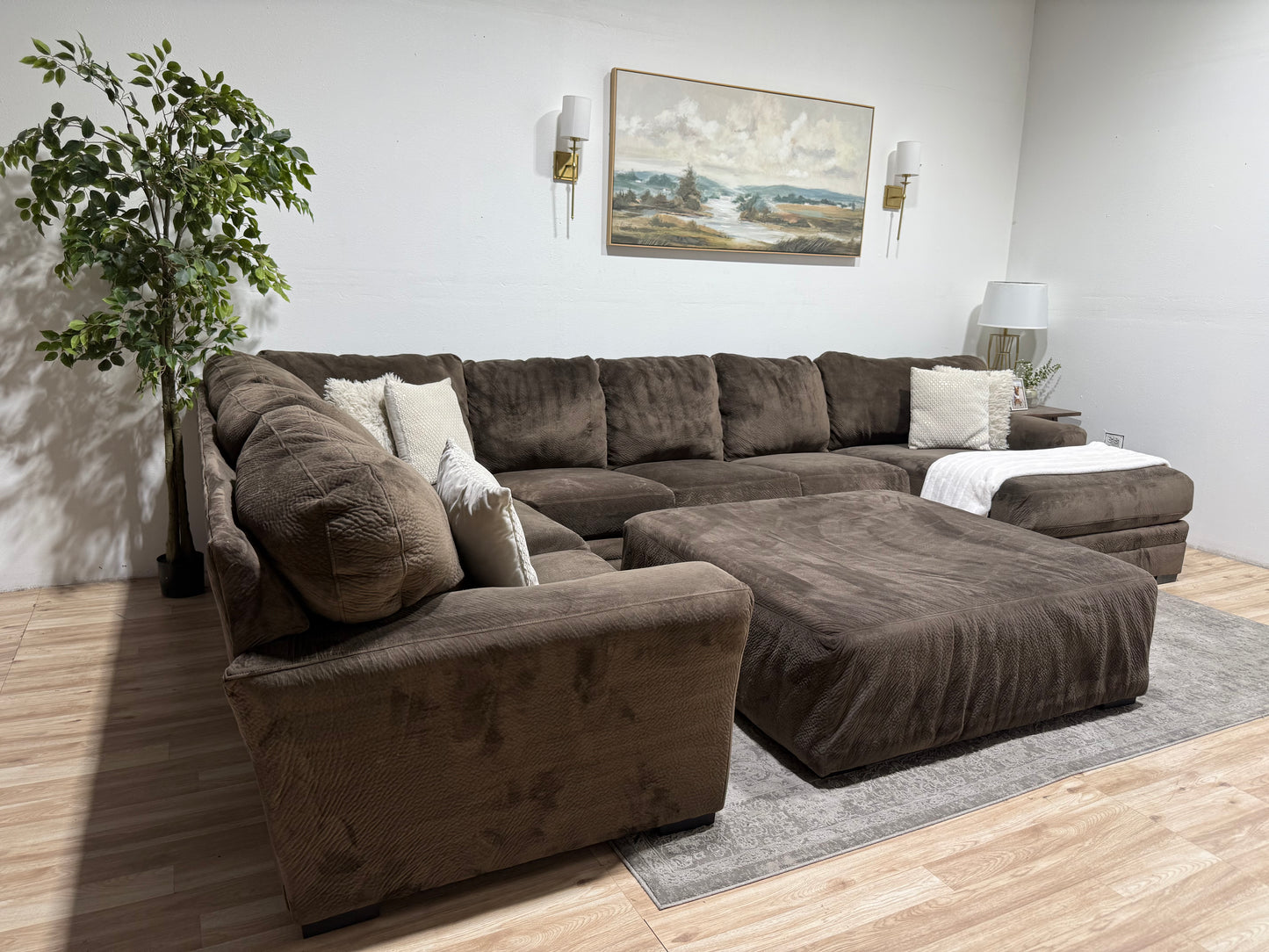 Massive Brown Sectional