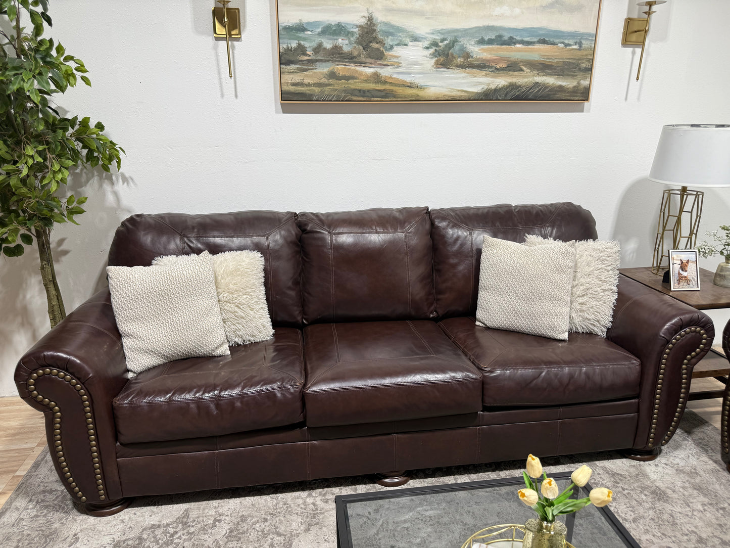 Leather Couch & Love Seat