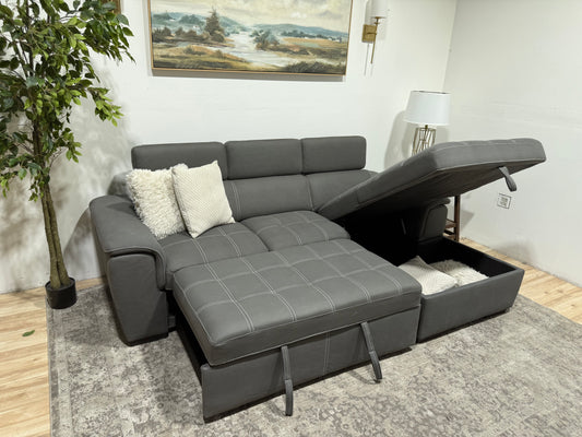 Sectional W Bed & Storage