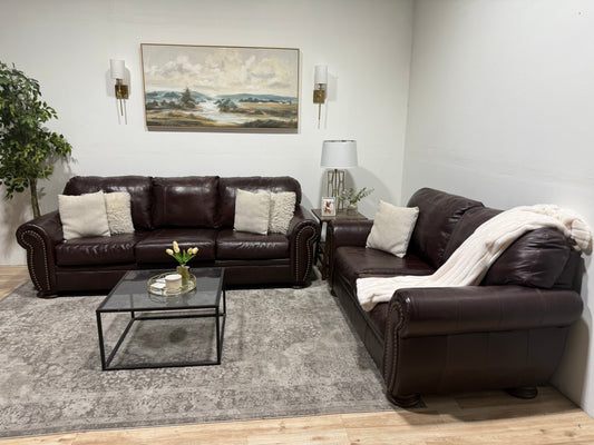 Leather Couch & Love Seat