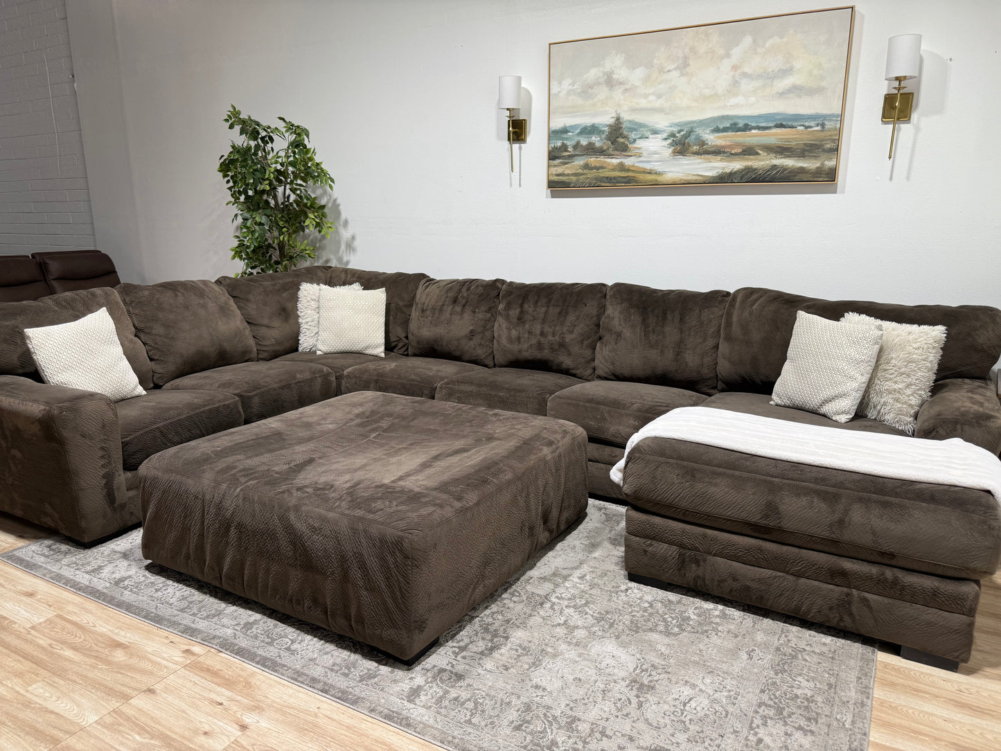 Massive Brown Sectional